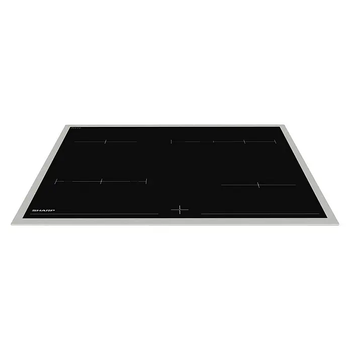 Sharp Einbauherd-Set K-62DX19IM1-EU - Anzahl Beheizungsarten: 8 Stk., Edelstahl/Schwarz - Diagonale Ansicht