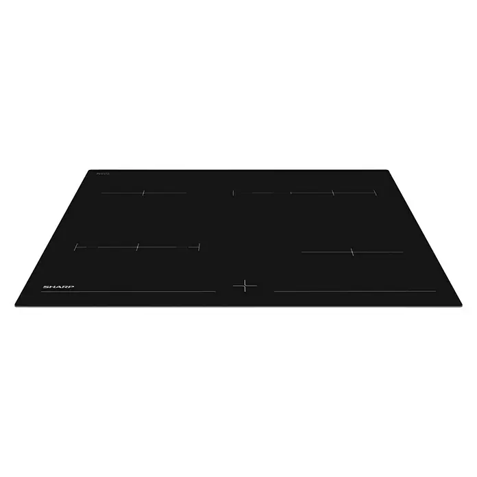 Sharp Einbauherd-Set K-62DX19AM1-EU Black Steel - Anzahl Beheizungsarten: 8 Stk., Edelstahl/Schwarz - Diagonale Ansicht