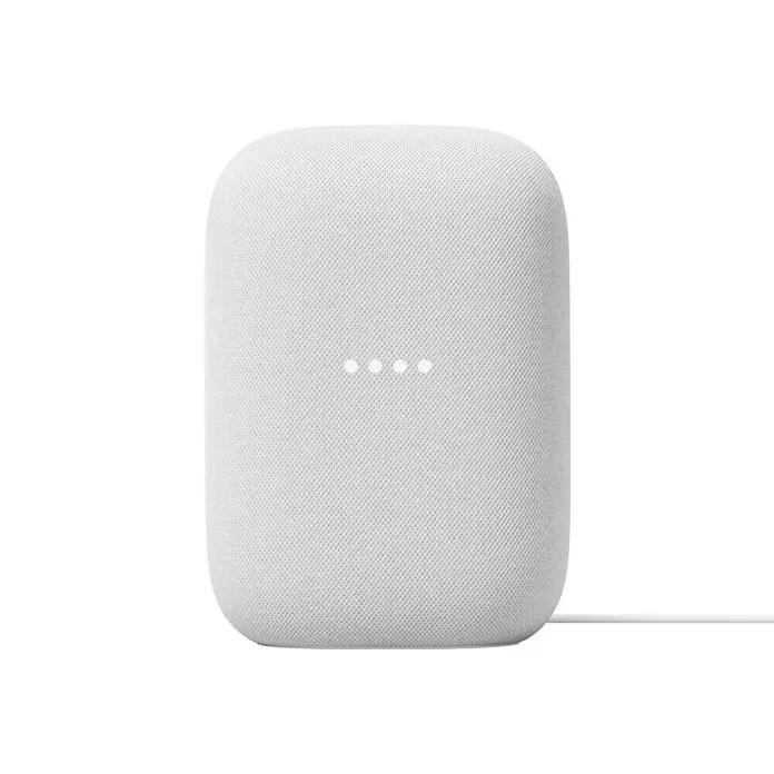 Google Nest Sprachgesteuerter Lautsprecher Audio - Kreide, Netzbetrieben - Vorderansicht