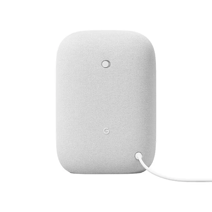 Google Nest Sprachgesteuerter Lautsprecher Audio - Kreide, Netzbetrieben - Rückansicht