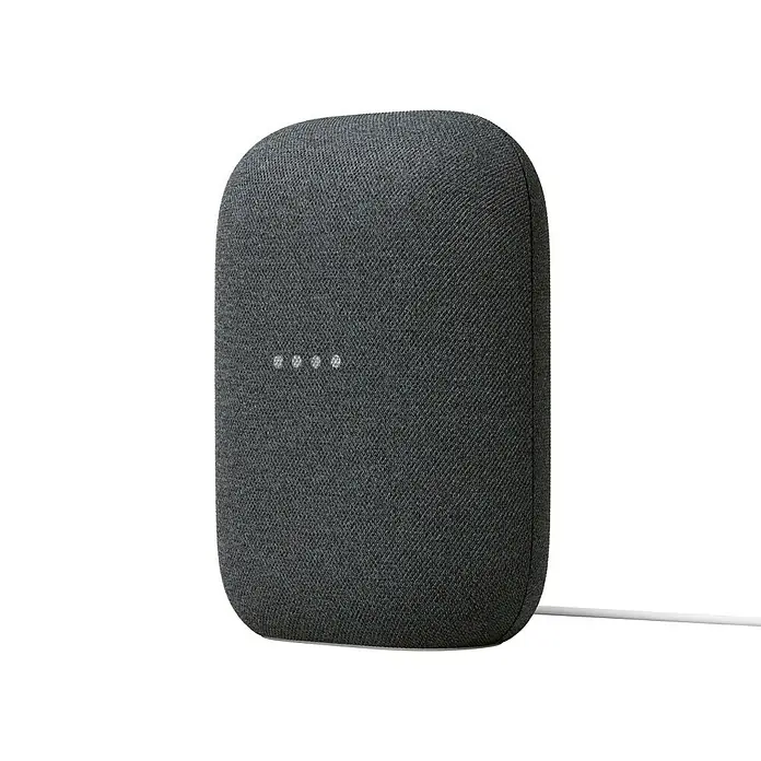 Google Nest Sprachgesteuerter Lautsprecher Audio - Carbon, Netzbetrieben - Diagonale Ansicht