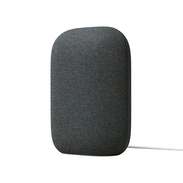 Google Nest Sprachgesteuerter Lautsprecher Audio - Carbon, Netzbetrieben - Diagonale Ansicht