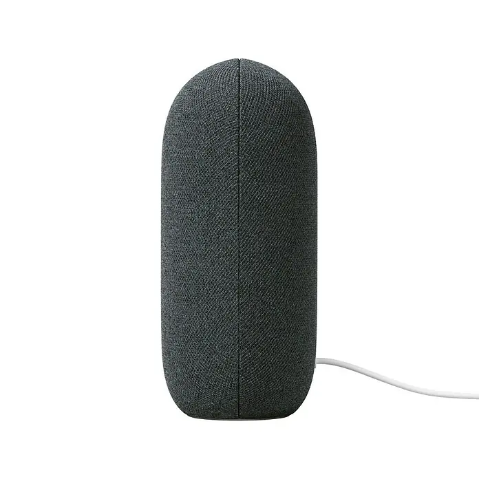 Google Nest Sprachgesteuerter Lautsprecher Audio - Carbon, Netzbetrieben - Linke Seitenansicht