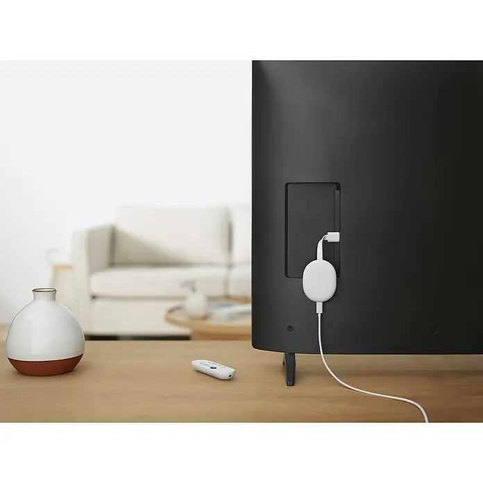 Google Streaming-Stick Chromecast mit Google TV - Weiß, HDMI, 4K Ultra HD/HDR, 2,4 GHz/5 GHz - Stimmungsaufnahme