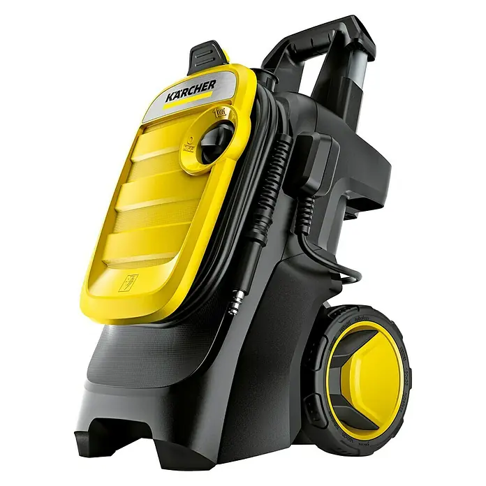 Kärcher Hidrolimpiadora de alta presión K 5 Compact - 2.100 W, 145 bar, Capacidad de bombeo: 500 l/h - Vista angular