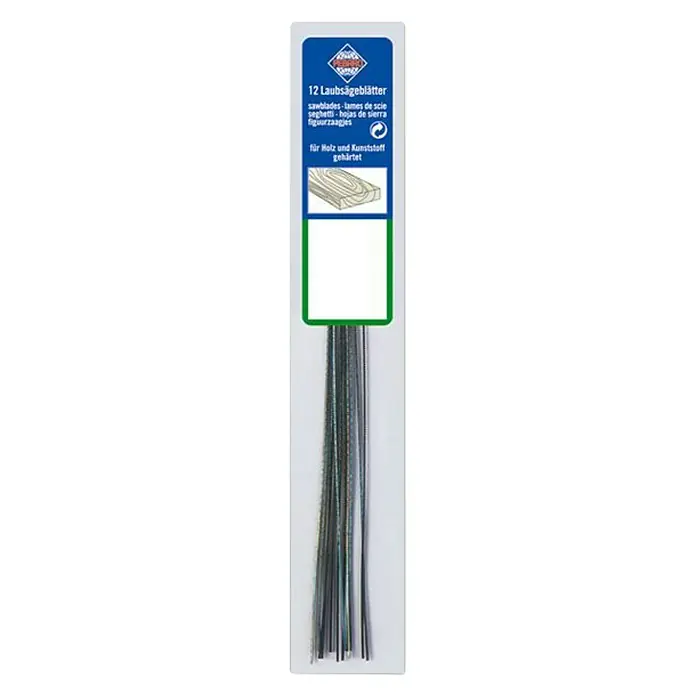 Pebaro Laubsägeblätter - Sehr fein (Gr. 0), Länge: 130 mm, Holz - Vorderansicht