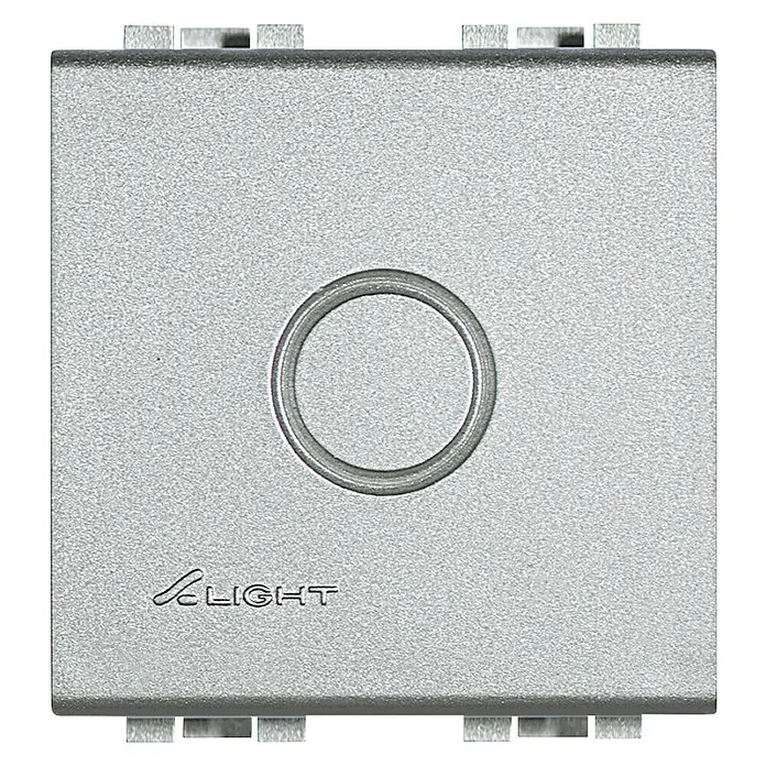 Bticino Living Light Tapa para mecanismo ciega - Aluminio, Plástico, Montaje en la pared - Vista frontal