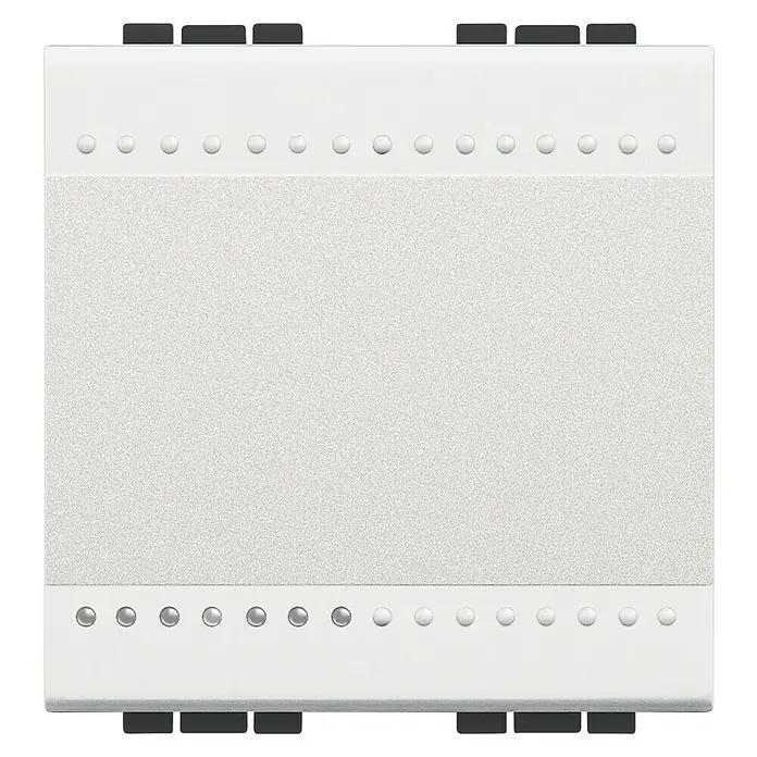 Bticino Living Light Pulsador Basculante 2M - Blanco, Montaje en la pared, Plástico, 16 A - Vista frontal
