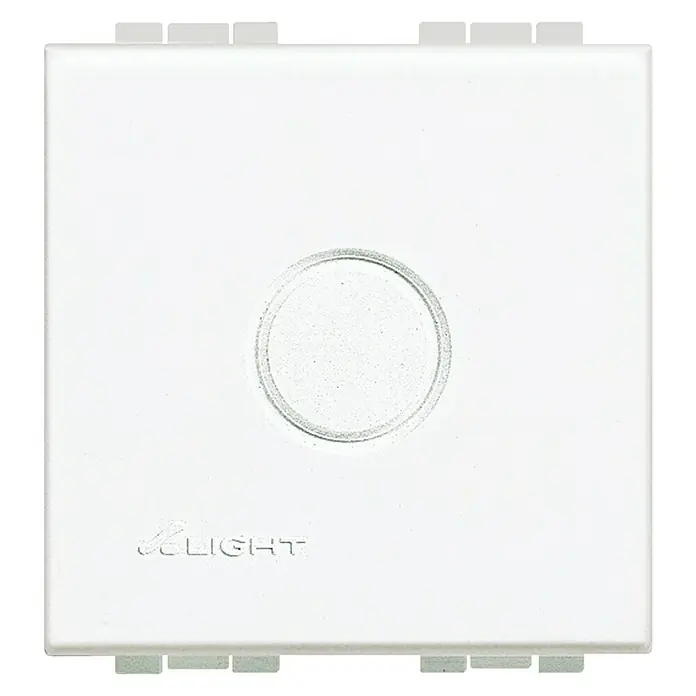 Bticino Living Light Tapa para mecanismo ciega - Blanco, Plástico, Montaje en la pared - Vista frontal