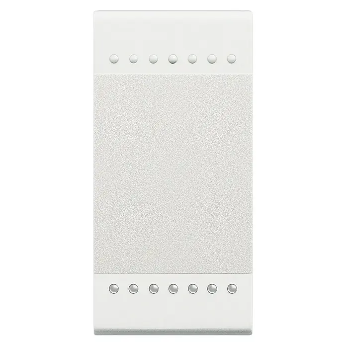 Bticino Living Light Cruzamiento basculante 1M - Blanco, Montaje en la pared, Plástico, 16 A - Vista frontal