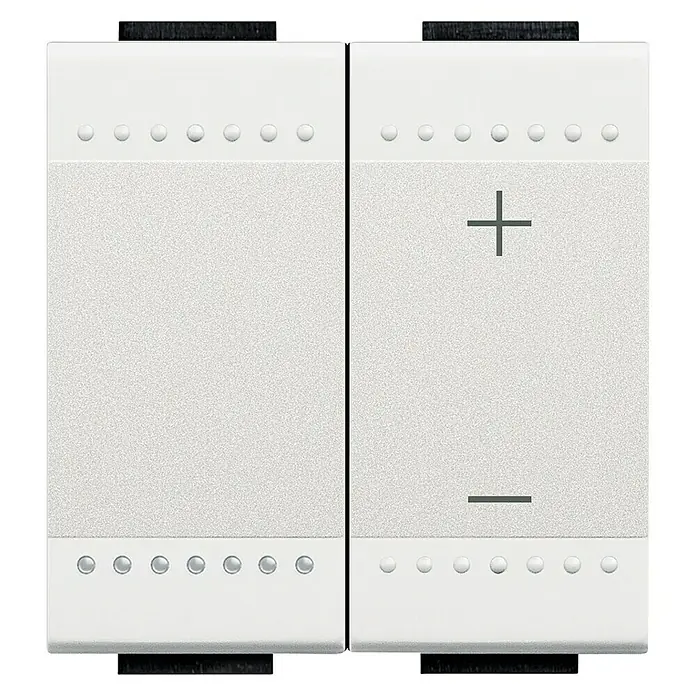 Legrand Livinglight Regulador luminoso - Blanco, Plástico, Montaje en la pared - Vista frontal