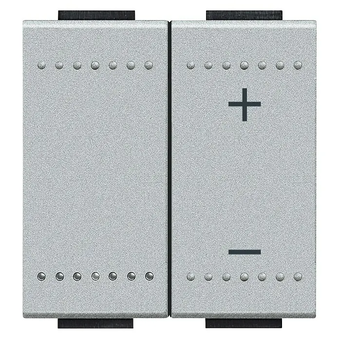 Legrand Livinglight Regulador luminoso - Aluminio, Plástico, Montaje en la pared - Vista frontal