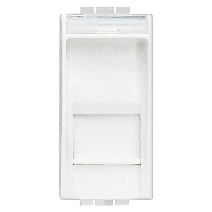 Bticino Living Light Toma de red RJ45 - Blanco, 1 canal, Plástico, Montaje en la pared - Vista frontal