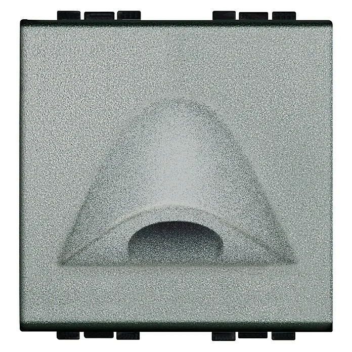 Bticino Living Light Pasacables - Plateado, Diámetro: 9 mm - Vista frontal