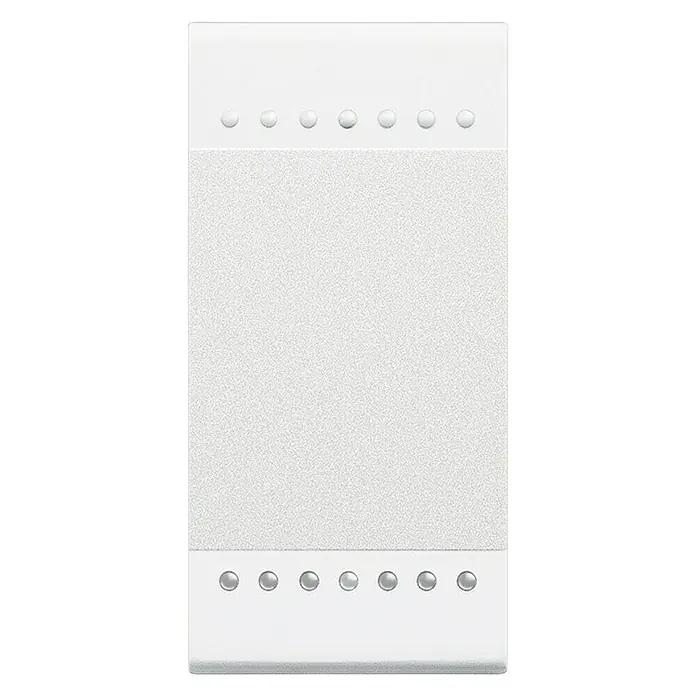 Bticino Living Light Conmutador Basculante 1M - Blanco, Montaje en la pared - Vista frontal