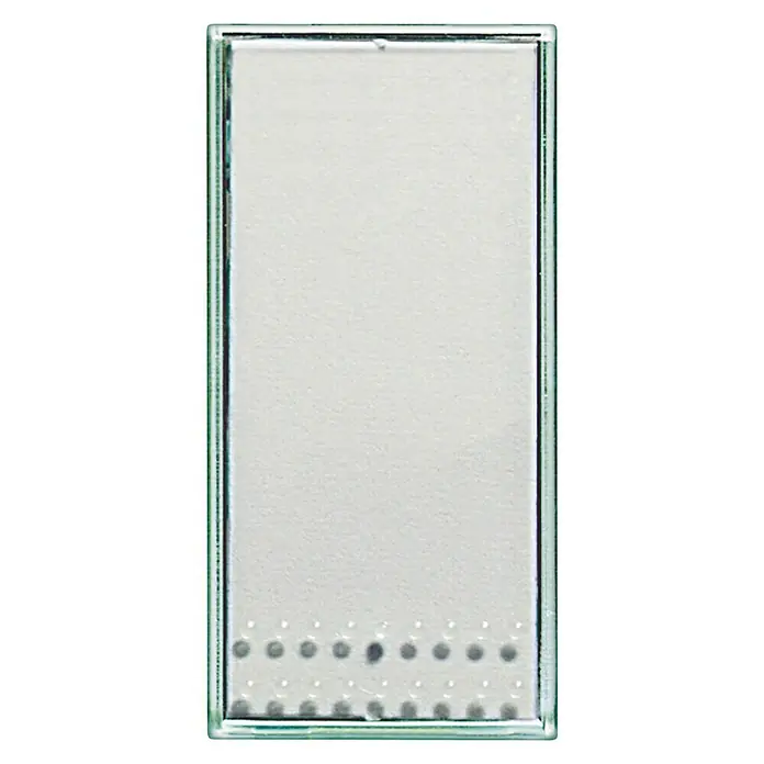 Bticino Living Light Pulsador tecla personalizable Simple - Transparente/Blanco, Montaje en la pared, Plástico - Vista frontal