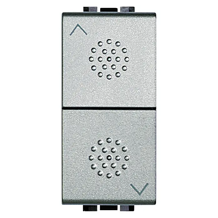 Bticino Living Light Interruptor para persianas - Aluminio, Plástico - Vista frontal