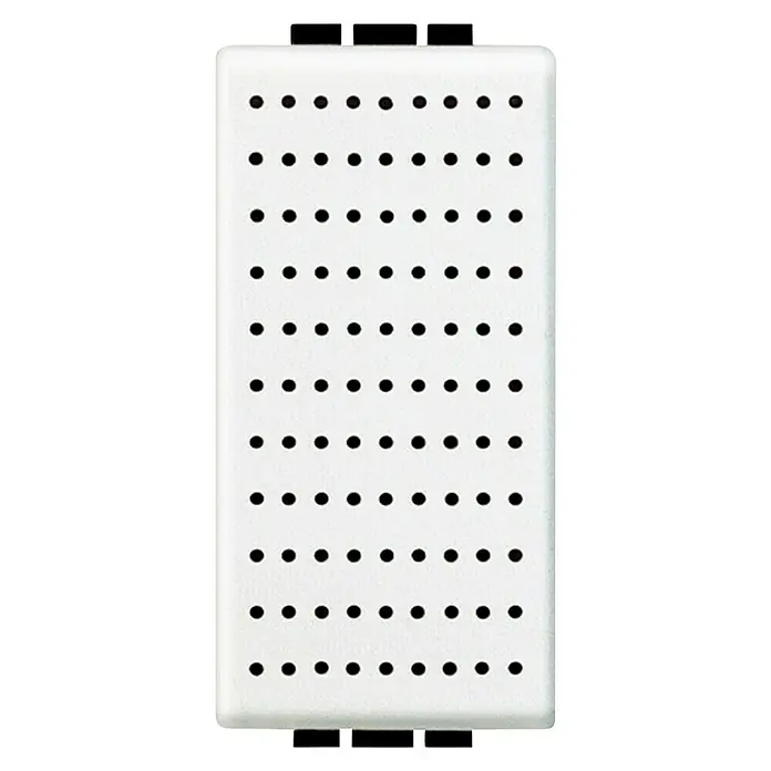 Bticino Living Light Pulsador de timbre - Plástico, Blanco - Vista frontal