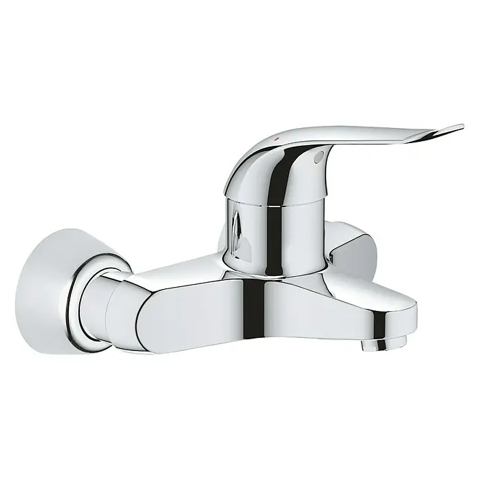 Grohe Euroeco Special Wand-Waschtischarmatur - Chrom, Ausladung Armatur: 156 mm - Diagonale Ansicht