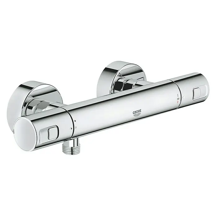 Grohe Mješalica za tuš s termostatom Precision Joy - Krom, Sjaj - Dijagonalni pogled