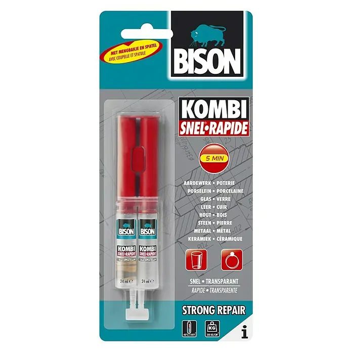 Bison Kombi 2-componentenlijm Snel - 24 ml - Vooraanzicht