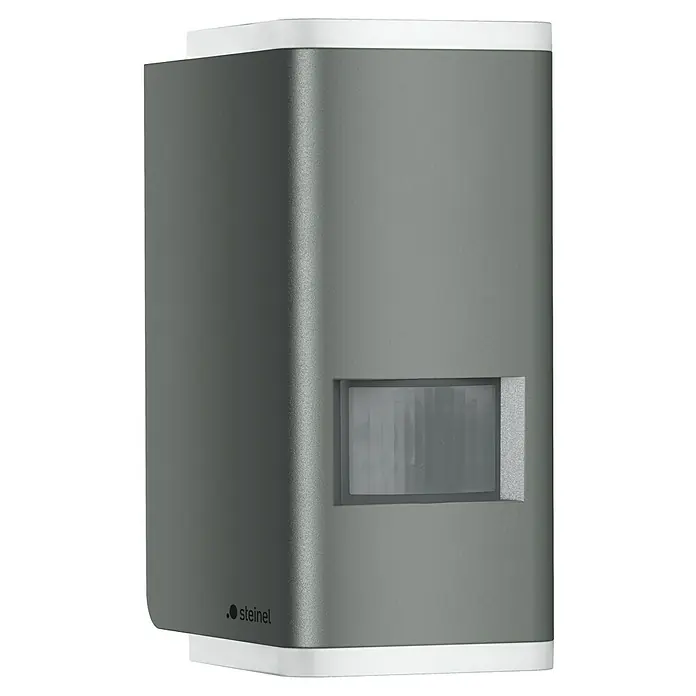 Steinel LED-Außenwandleuchte L 930 S anthrazit - 92 x 63 x 137 mm, IP44 - Diagonale Ansicht