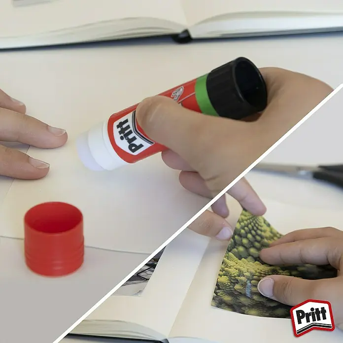 Pritt Klebestift - 11 g, Lösemittelfrei - Anwendungsbeispiel