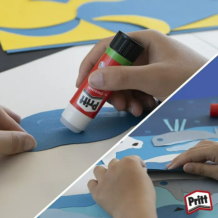 Pritt Klebestift - 11 g, Lösemittelfrei - Anwendungsbeispiel