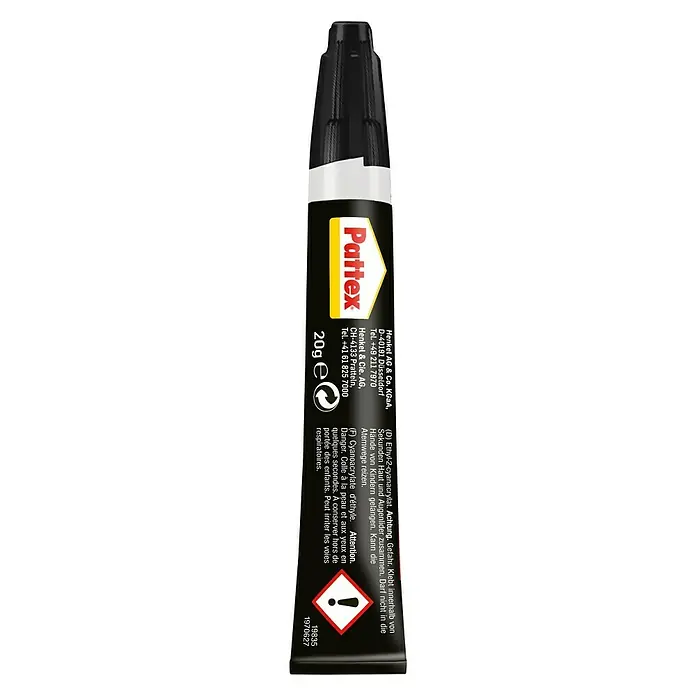Pattex Universalkleber 60 Sekunden - 20 g, Tube, Gelartig - Rückansicht