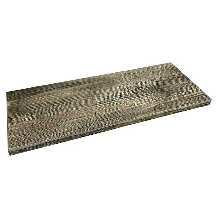 Walteco Rusticline Regalboden Tube - L x B x H: 60 x 25 x 2,5 cm, Eiche - Diagonale Ansicht