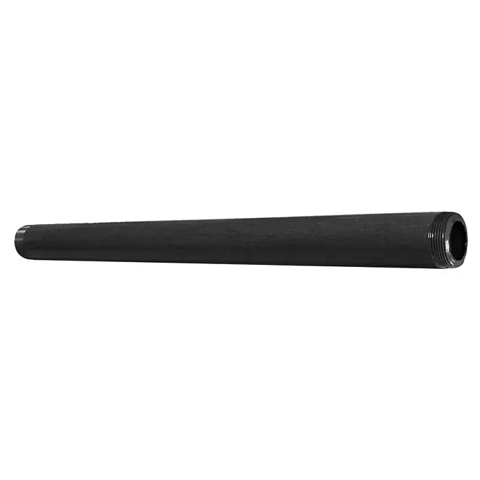 Walteco Rusticline Rohr Tube - Länge: 300 mm, Stahl, Schwarz - Diagonale Ansicht
