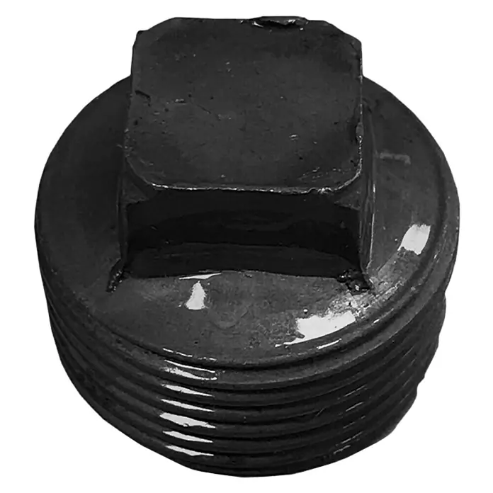 Walteco Rusticline Verschraubung Tube - Stahl, Schwarz, 2 Stk. - Vorderansicht