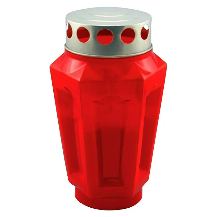 Lampion Piramida N - Crvene boje - Pogled sprijeda