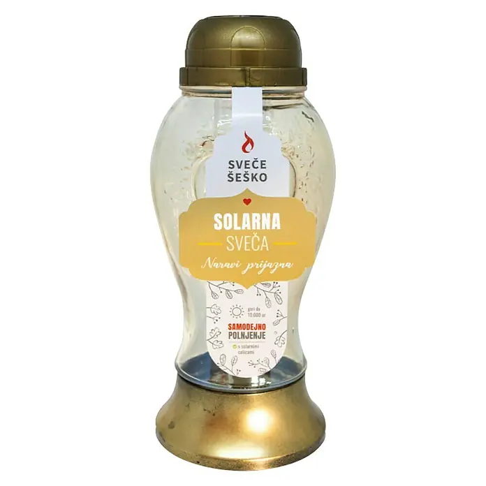 Lampion Medeno Srce - Bijele boje - Pogled sprijeda