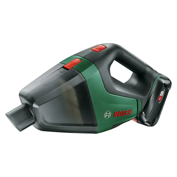 Bosch 18 V Power for All Akku-Handstaubsauger UniversalVac 18 - 18 V, 1 Akku, 2,5 Ah, Behältervolumen: 0,5 l - Diagonale Ansicht