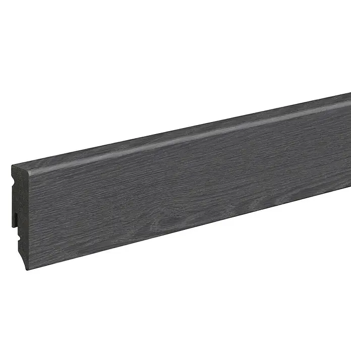Profiles and more Sockelleiste KU051L Raiders Eiche - 2,4 m x 15 mm x 50 mm, Gerade - Diagonale Ansicht