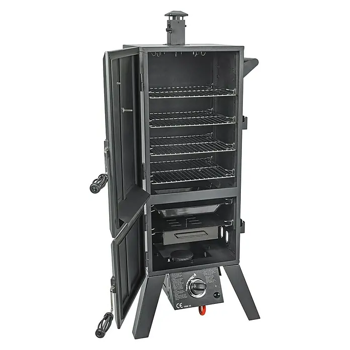 El Fuego Smoker XL - Anzahl Brenner: 1, Hauptgrillfläche: 35 x 34 cm, 4,4 kW - Vorderansicht