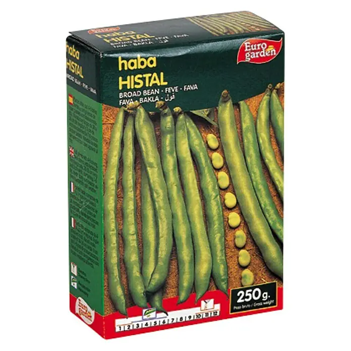 Euro Garden Semillas de vegetales Haba Histal - Cosecha: Junio - Vista angular