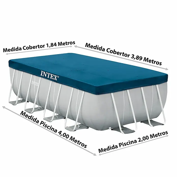 Intex Cubierta de piscina Prisma - L x An: 400 x 200 cm