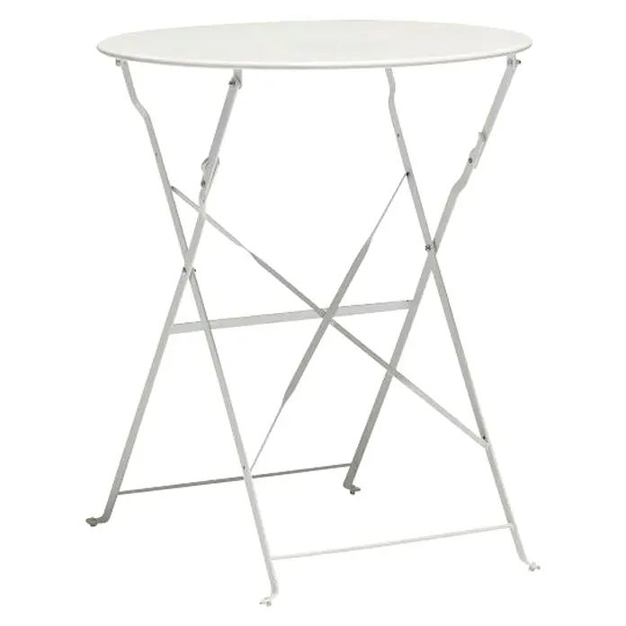 Conjunto de muebles de balcón Inés - 3 piezas, Blanco - Vista angular