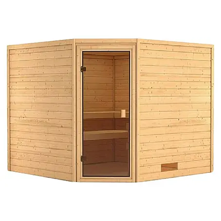 Karibu  Massivholzsauna Leona