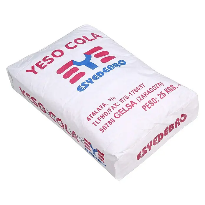 BHS Zaragoza Pegamento yeso cola - 25 kg - Vista angular