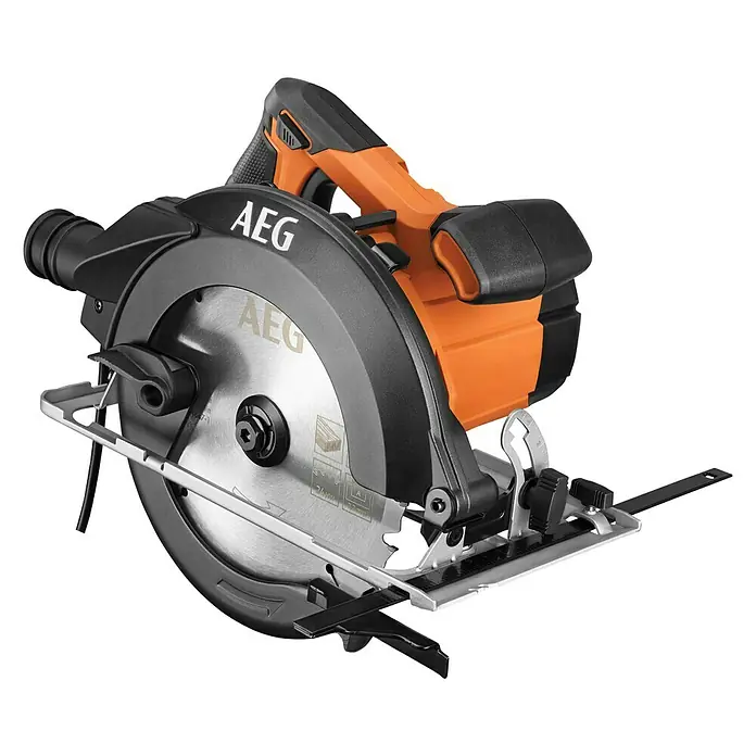 AEG Powertools Handkreissäge KS12-1 - 1.200 W, Sägeblatt: Ø 190 mm, Leerlaufdrehzahl: 0 U/min - 5.000 U/min - Diagonale Ansicht