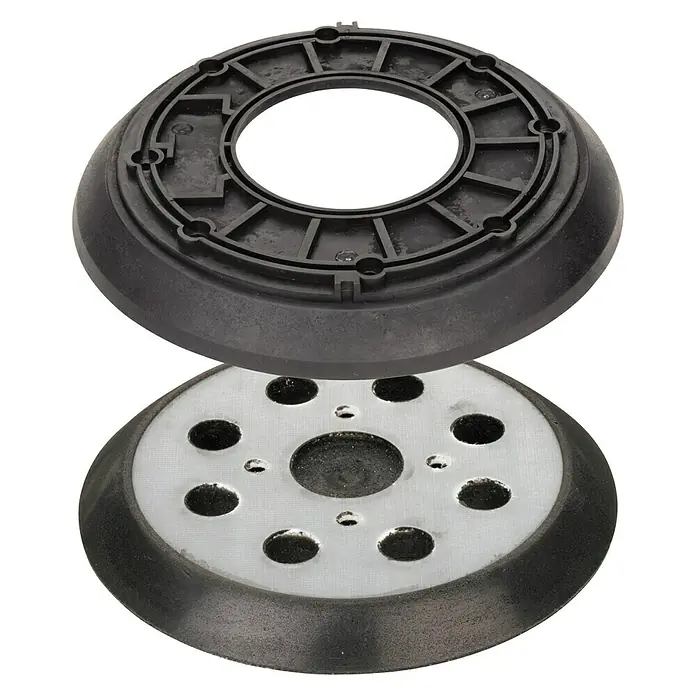 AEG Powertools Schleifteller - Durchmesser: 125 mm, Passend für: AEG Powertools Exzenterschleifer EX 125/E/ES - Diagonale Ansicht
