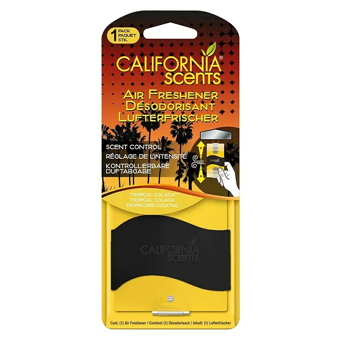 California Scents Lufterfrischer Papier - Pina Colada - Ansicht von oben