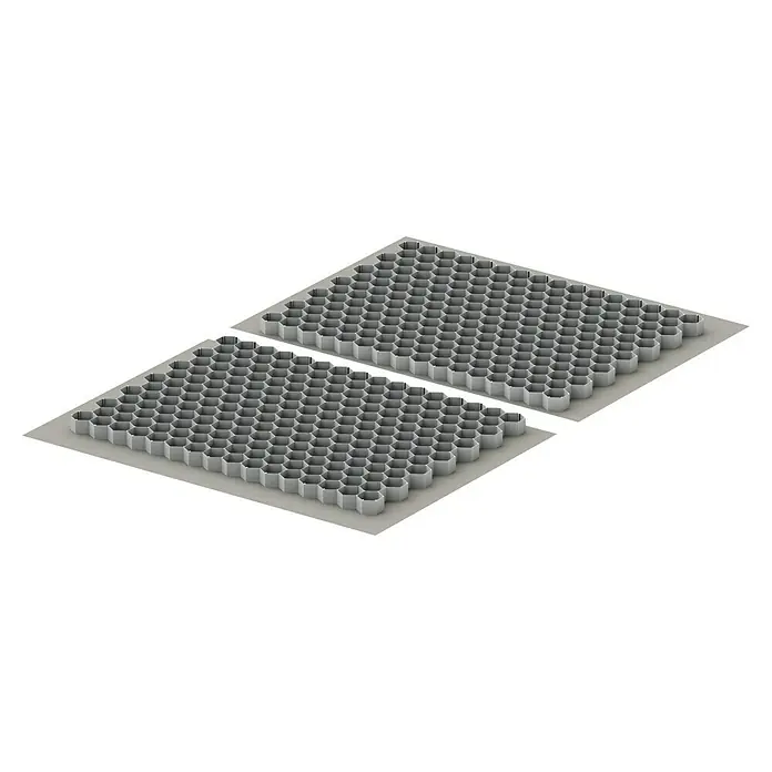 ACO Self Stabilisierungsmatte Kieswabe Eco - Polypropylen, 80 x 60 cm - Diagonale Ansicht