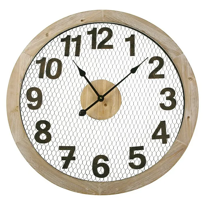Reloj de pared Madera - Madera, Diámetro: 70 cm - Vista frontal