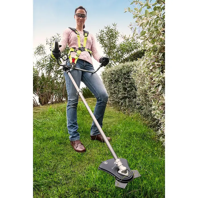 Ryobi ONE+ Akumulatorski trimer OBC1820B - 18 V, Litij-ionska, Bez akumulatora, Širina reza: 30 cm nit / 20 cm nož - Proizvod u upotrebi
