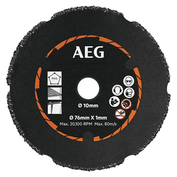 AEG Powertools Trennscheibe AAKMMAC01 - Durchmesser Scheibe: 76 mm - Ansicht von oben