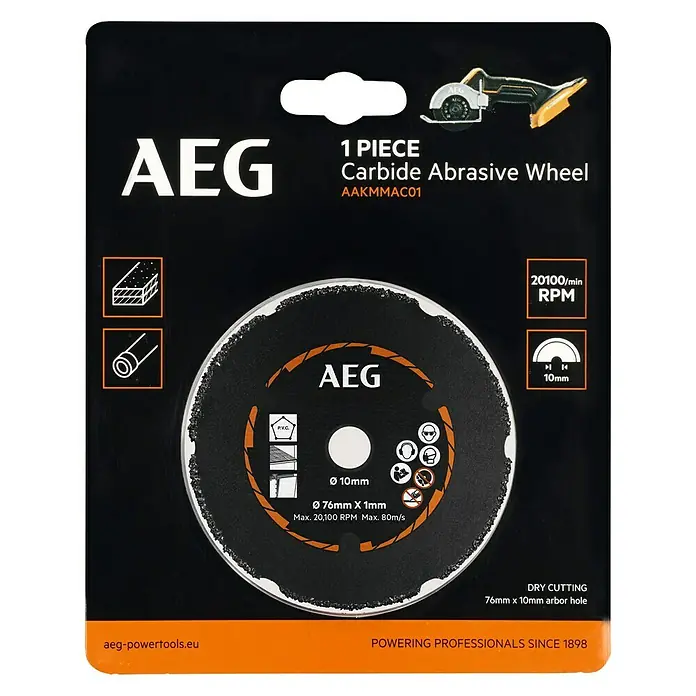 AEG Powertools Trennscheibe AAKMMAC01 - Durchmesser Scheibe: 76 mm - Ansicht von oben